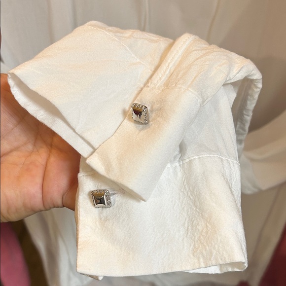 White House Black Market White Long Sleeve Top - Picture 2 of 4